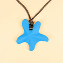 Star-shaped silicone sensory chew necklace for kids