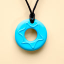 Donut silicone sensory chew necklace for kids