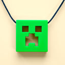 Pixel block style silicone sensory chew necklace for kids