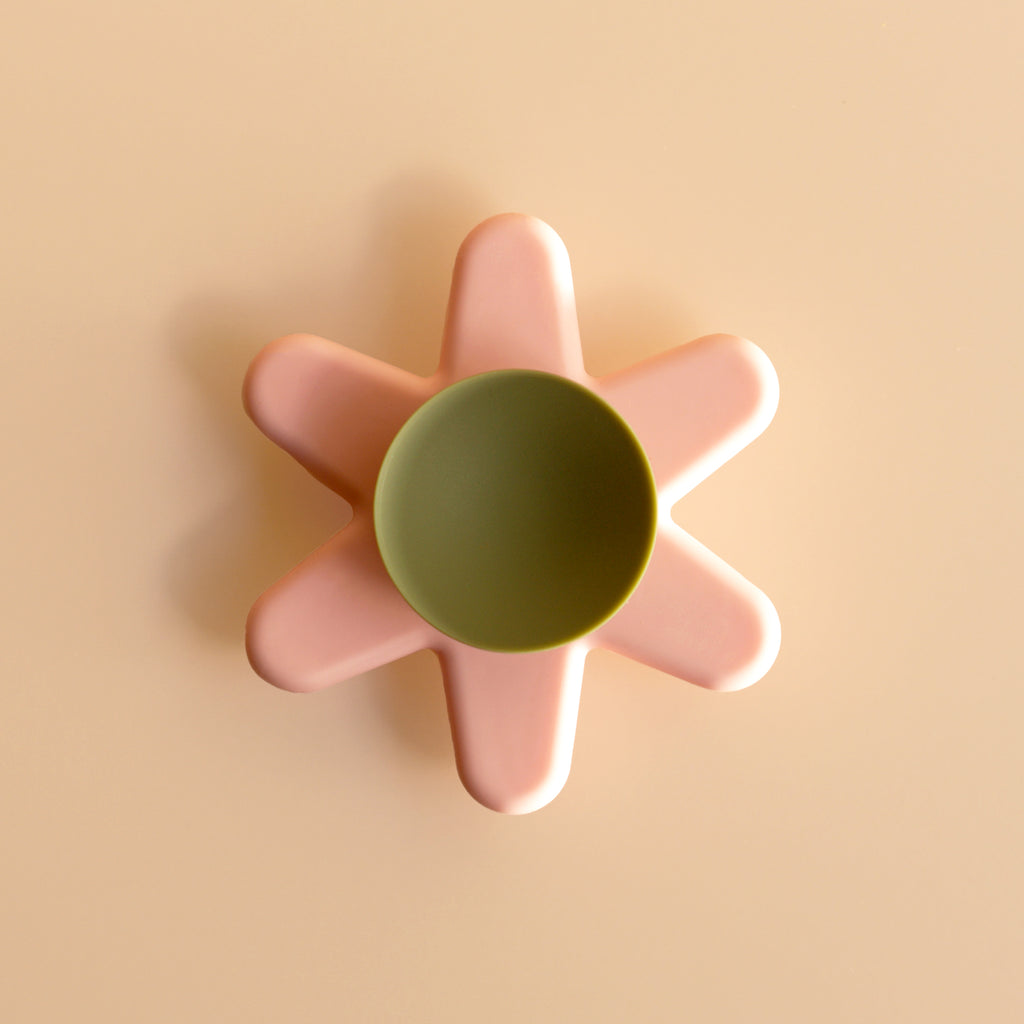 A toddler kids toy for bath time, back view